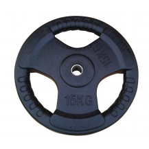 15KG Rubberize Tri-Grip Weight Plate